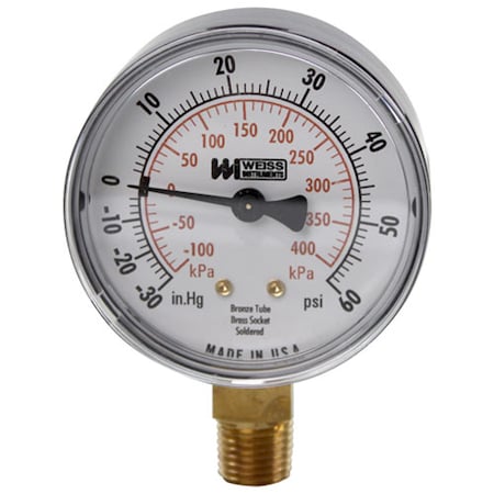 Groen Compound Gauge2-1/2, 30Vac-60Psi For - Part No 1594 1594